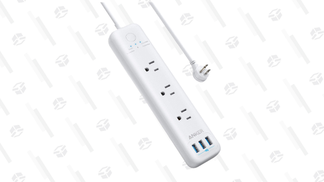 Anker 3-Outlet & 3 PowerIQ USB Ports Surge Protector | $17 | Amazon | Clip coupon on page